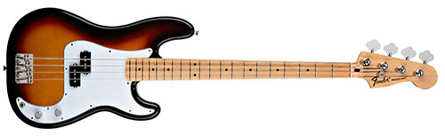 Fender Standard Precision Bass Brown Sunburst Maple Bundle