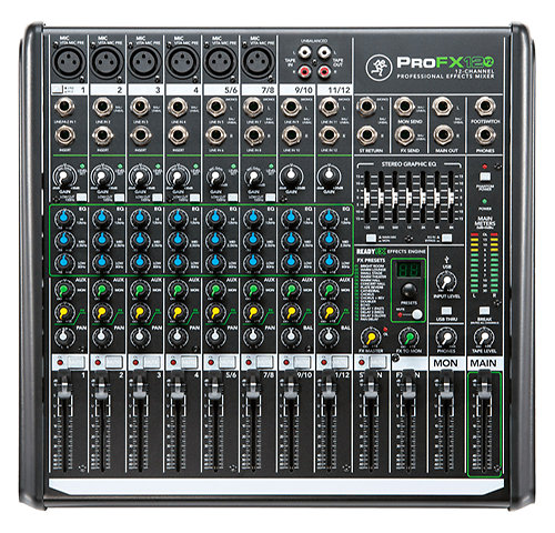 console de mixage PROFX12V3 mackie 12 canaux avec effets chez