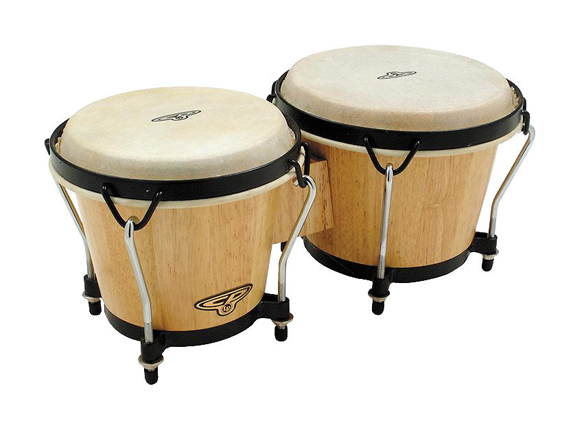 Latin Percussion CP Traditional Bongos Natural Wood CP221-AW