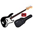 Standard Jazz Bass Black Rosewood Bundle Fender