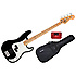 Standard Precision Bass Black Maple Bundle Fender