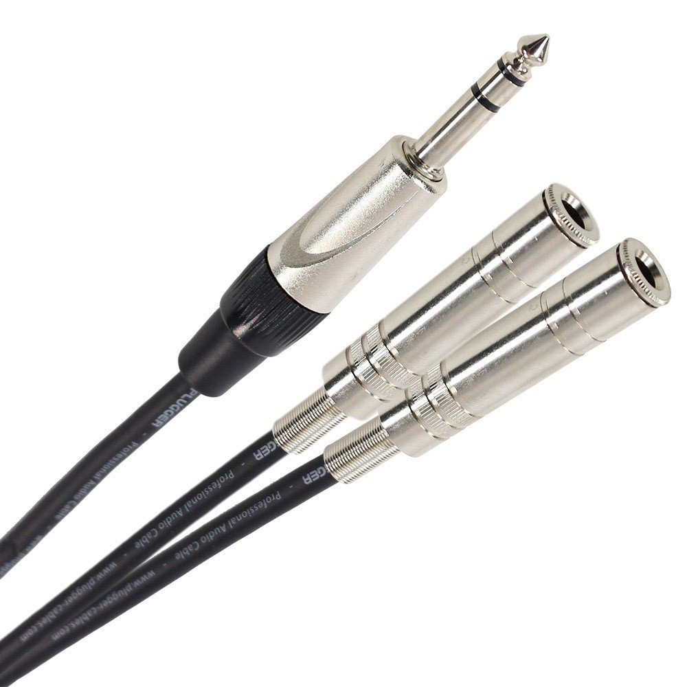 Plugger, Câble épanoui équipé De Part Et D'autre De 2x Jack Mâle Mono 6