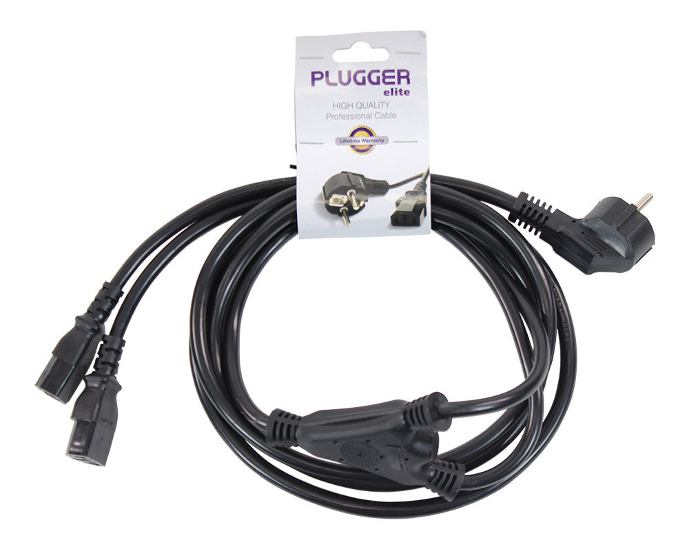 Câble D'alimentation UK 1,8 M Plugger - Fiche IEC C7, Section 0,75 Mm², Pour Consoles, Audio, Ordinateurs