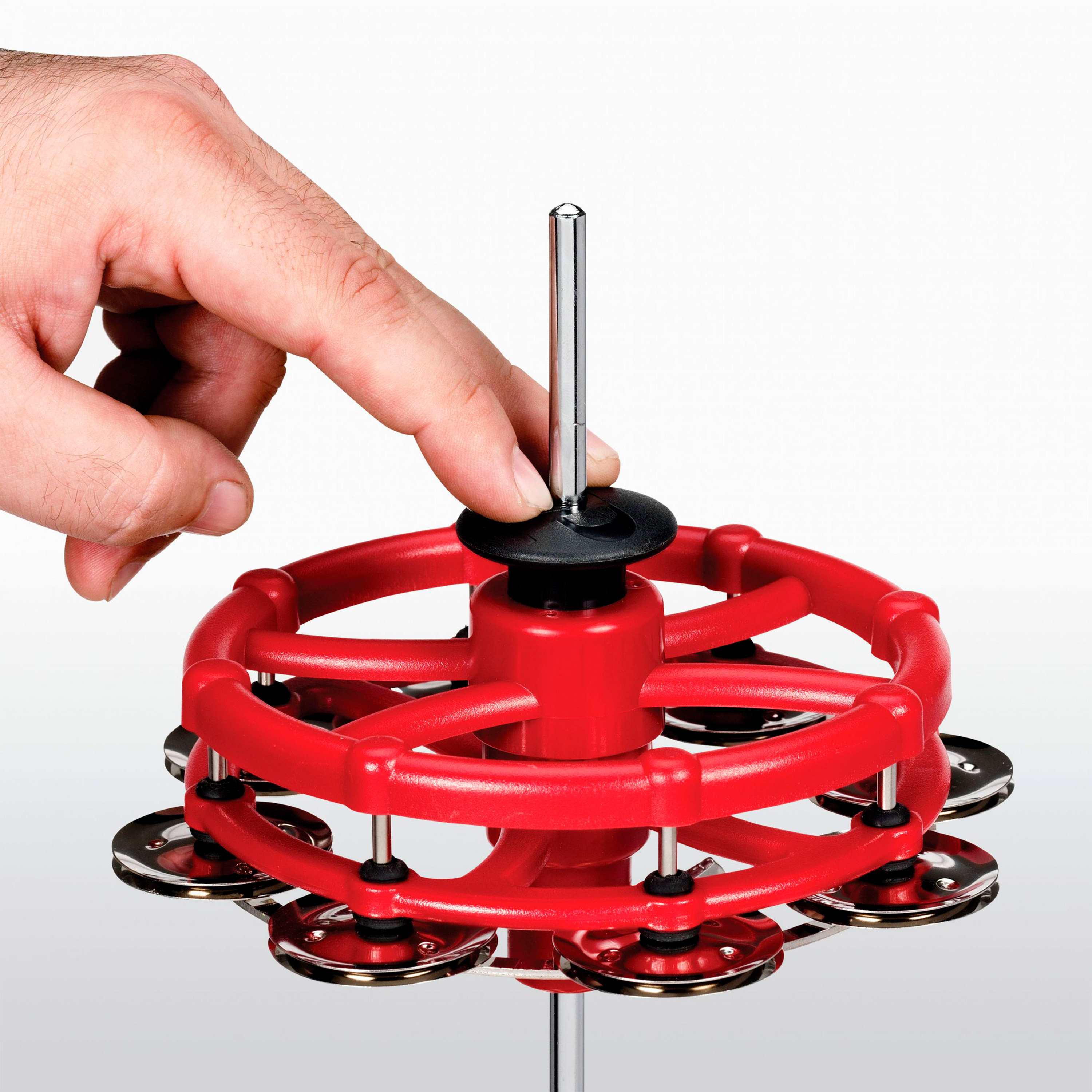 Latin Percussion LP193 Click HiHat Tambourine Nickel Plated Steel