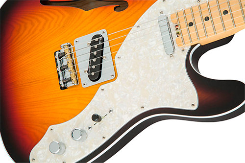 American Elite Telecaster Thinline 3-Color Sunburst Fender