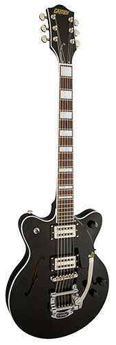 G2655T Streamliner Center Block Jr with Bigsby Broad'Tron Pickups Black Gretsch Guitars