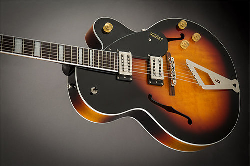 G2420 Streamliner Hollow Body with Chromatic II Broad'Tron Pickups Aged Brooklyn Burst Gretsch Guitars