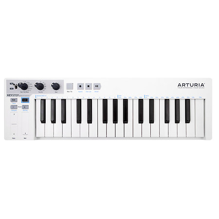 Arturia KeyStep Portable Keyboard Controller/Arppegiator and CV-Gate Plus Hosa 8 Pack of 3.5 mm TS to 3.5 mm TS Patch Cables 