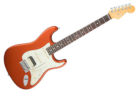 Fender American Elite Stratocaster Shawbucker Rosewood Autumn Blaze Metallic