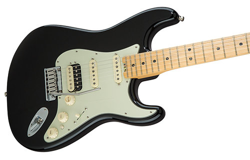 American Elite Stratocaster Shawbucker Maple Mystic Black Fender