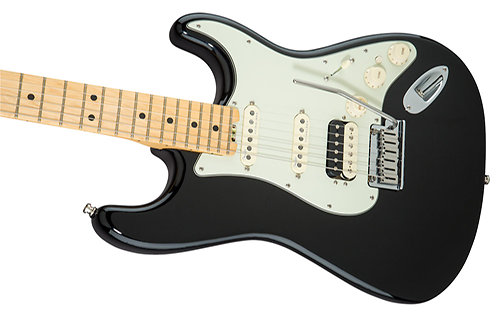 American Elite Stratocaster Shawbucker Maple Mystic Black Fender