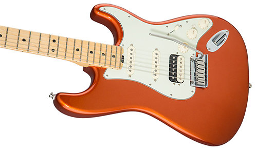 American Elite Stratocaster Shawbucker Maple Autumn Blaze Metallic Fender