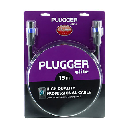Plugger Câble HP 2 x 2.5mm² Speakon Mâle - Speakon Mâle 15m Elite