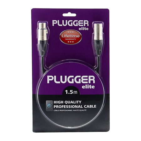 Plugger Câble XLR Femelle 3b - XLR Mâle 3b 1.50m Elite