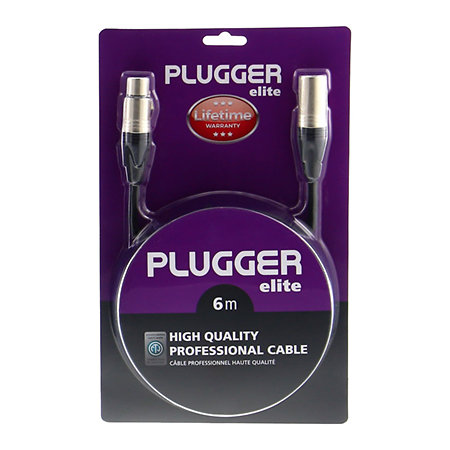 Plugger Câble XLR Femelle 3b - XLR Mâle 3b 6m Elite