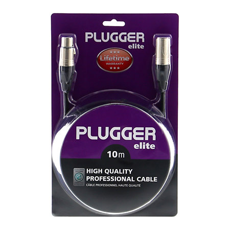 Plugger Câble XLR Femelle 3b - XLR Mâle 3b 10m Elite