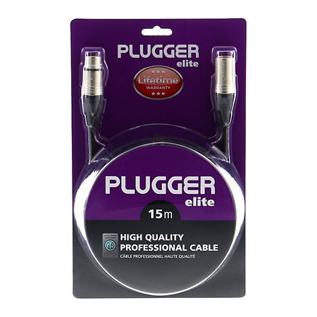 Plugger Câble XLR Femelle 3b - XLR Mâle 3b 15m Elite