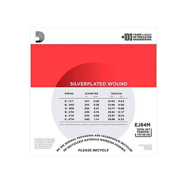 EJ84M Gypsy Jazz Loop End Medium 11-45 D'Addario