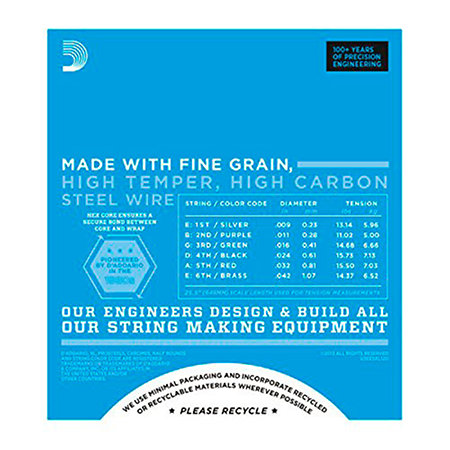 ESXL120 Nickel Wound Super Light Double BallEnd 9-42 D'Addario