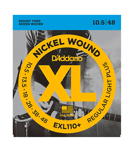 D'Addario EXL110+ Nickel Wound Regular Light Plus 10.5-48