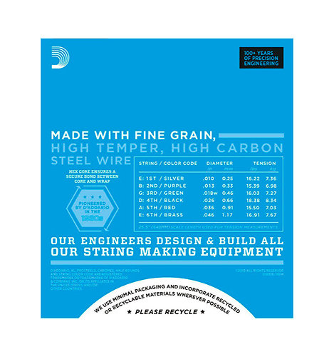 EXL110W Nickel Wound Regular Light Wound 3rd 10-46 D'Addario