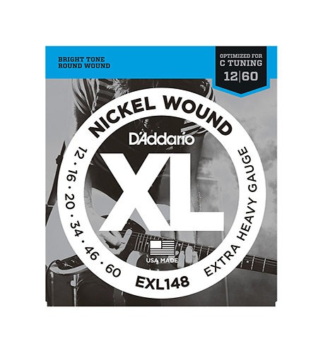D'Addario EXL148 Nickel Wound Extra-Heavy 12-60