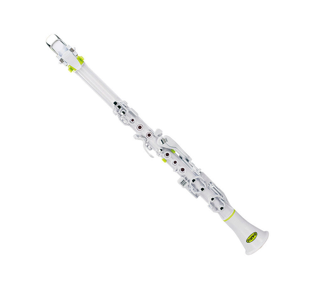 Nuvo Clarinéo Kit De Clarinette Standard Blanc/Bleu - Instrument Pour Débutants Enfants Et Adultes