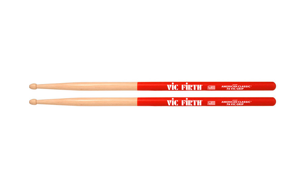 Vic-Firth Vic Grip Sticks 7AVG American Classic Wood Tip 