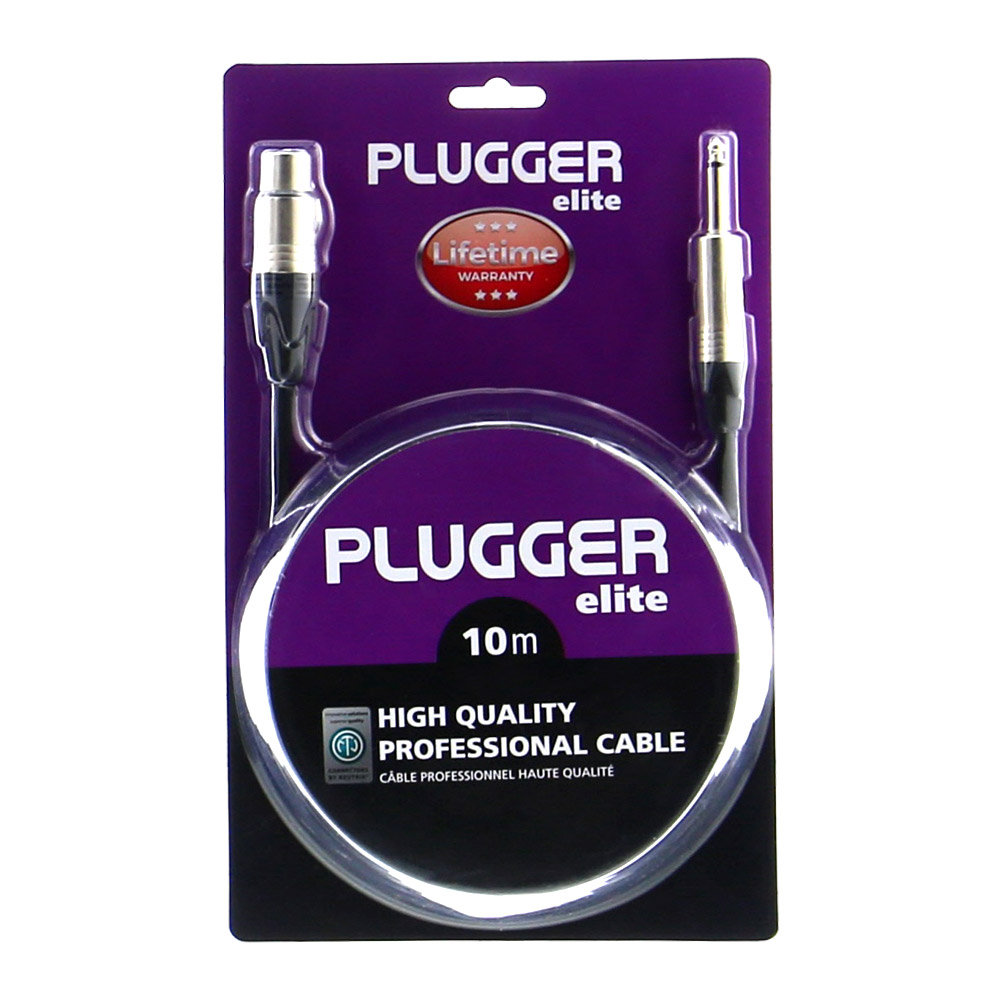 Cavo A Bretella XLR Femmina 3 Pin - XLR Maschio 3 Pin, 0,60 M, PLUGGER Gamme Easy, Per Audio Professionale - 2