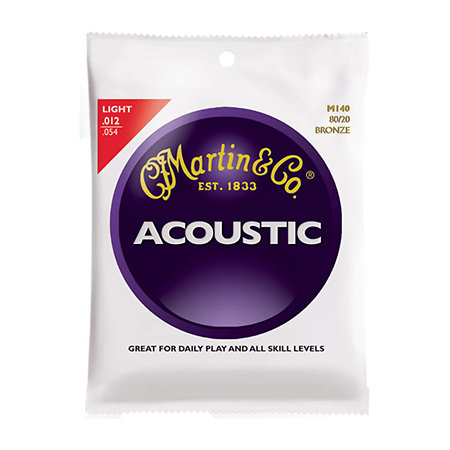 Acoustic M140 Light 12-54 Martin Strings