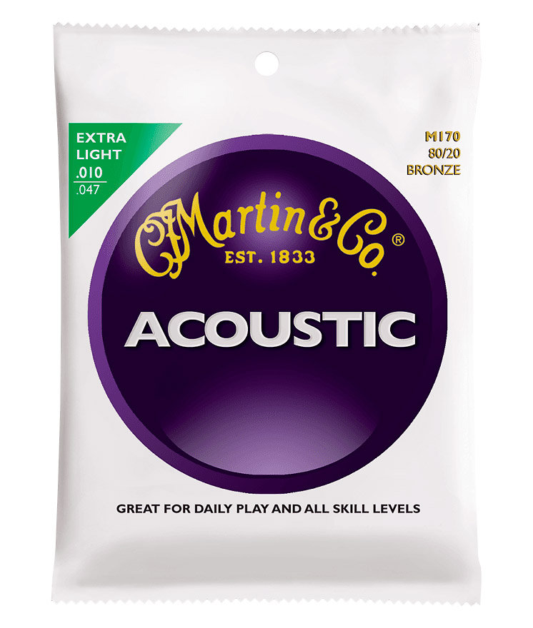 Acoustic M170 Extra Light 10-47 Martin Strings