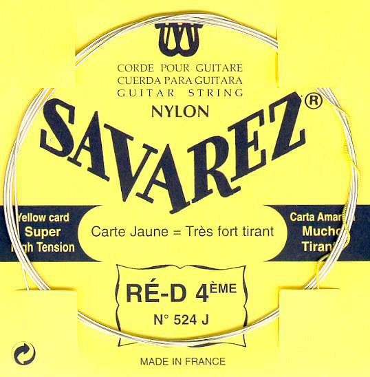 Cordes Savarez 520J (Carte Jaune) pour guitare classique 