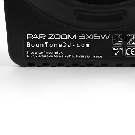 BoomTone DJ PAR Zoom 3X15W