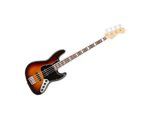 American Elite Jazz Bass RW 3-Color Sunburst + Etui Fender