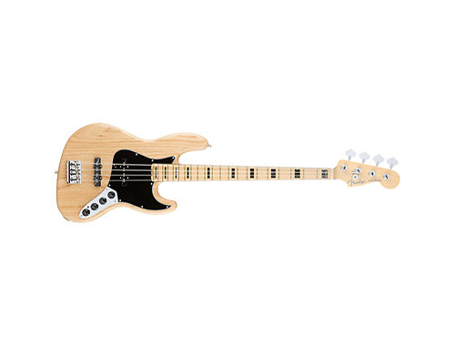 American Elite Jazz Bass Ash Maple Natural + Etui Fender