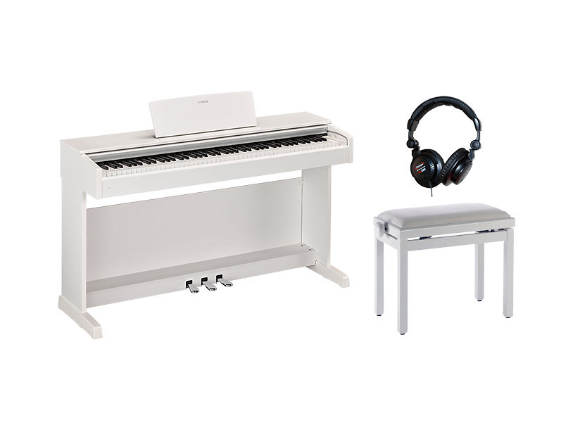 YDP-143WH Bundle : Piano with Stand Yamaha - SonoVente.com - en