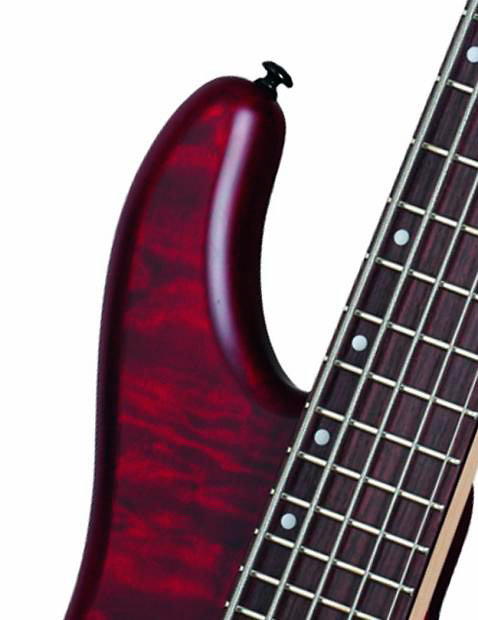 Stiletto Custom basse 6 Vampyre Red Satin Schecter