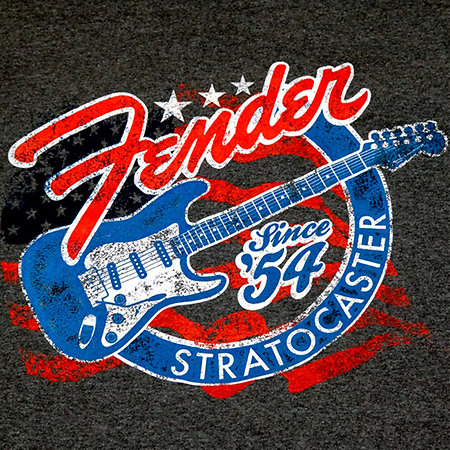 Fender Stars N Stripes Strat T-Shirt M