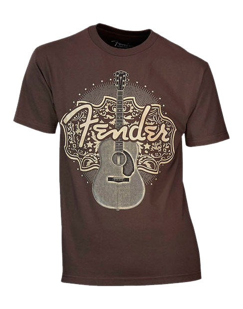 T-Shirt Country Western Brown M Fender