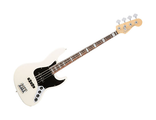 American Elite Jazz Bass Olympic White RW + ETUI Fender