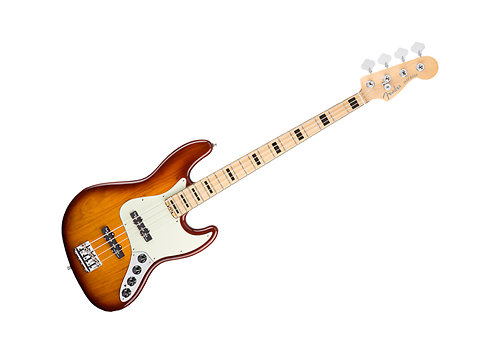 Fender American Elite Ash Jazz Bass Tobacco Sunburst MN + ETUI