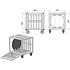 CHAREML60 Chariot de transport pour 6 EML 60 ASD