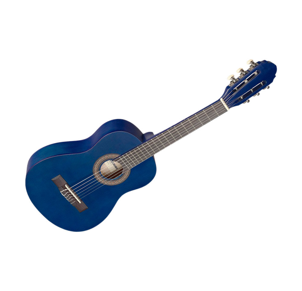 Tamaño 1/4, color azul Stagg c405 M Blue c405 Guitarra Clásica 