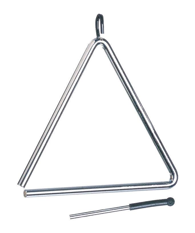Triangle Percussion Plua Latin Percussion Aspire 10” High Pitch Triangle LPA123 - Hand ...