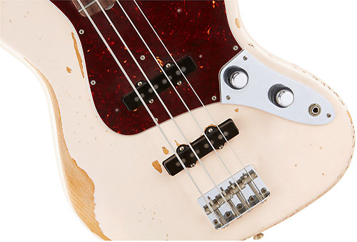 Flea Jazz Bass Roadworn Shell Pink Fender