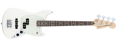 Offset Mustang Bass PJ Olympic White Fender