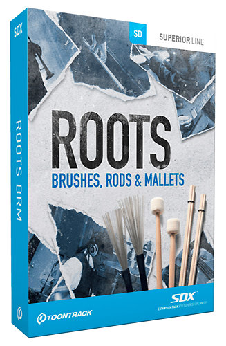 Toontrack Roots SDX Brushes, Rods & Mallets
