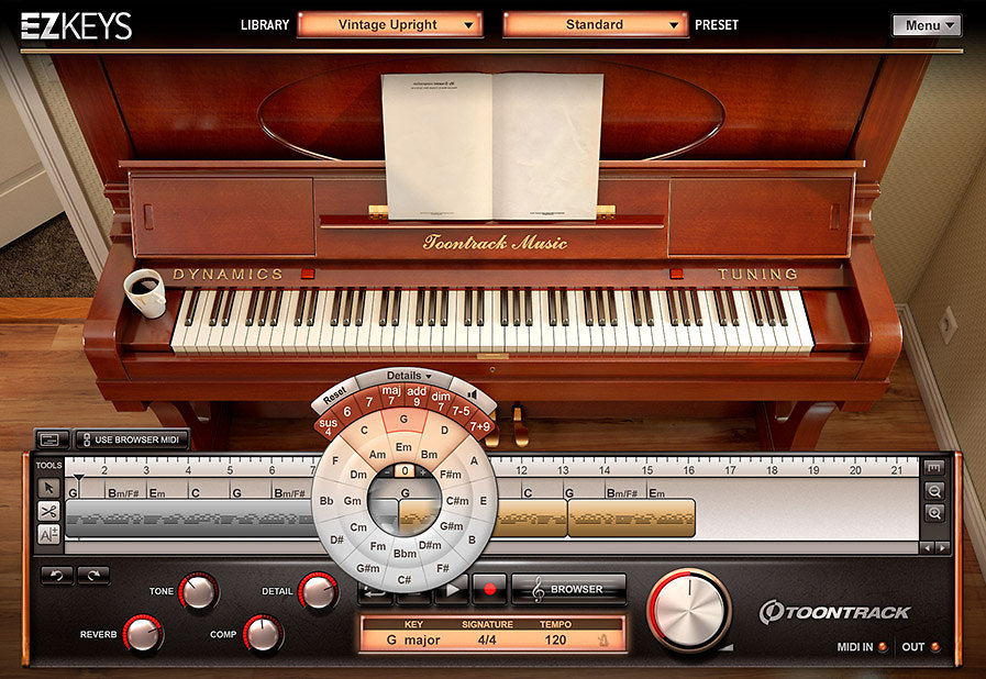 Vintage Upright EKX Toontrack