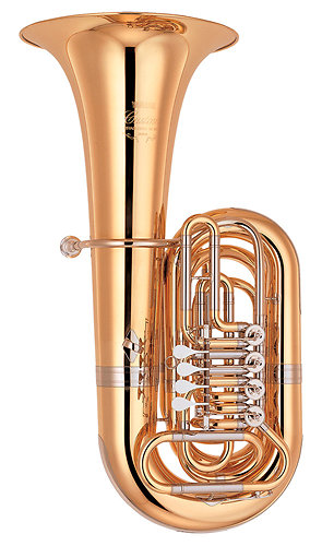 Yamaha YBB 841 GE tuba en Sib cuivre rose Verni Série Custom