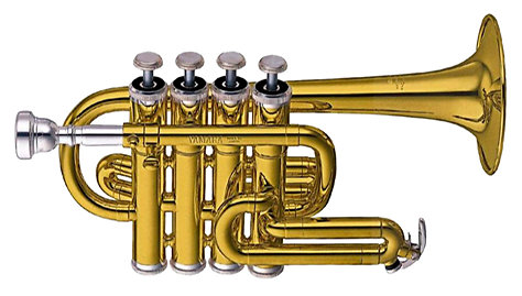 Yamaha YTR 6810 Trompette Piccolo Sib/La, vernie